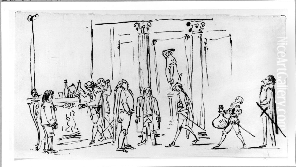 s tid Oil Painting by Carl August Ehrensvard s tid Oil Painting by Carl August Ehrensvard