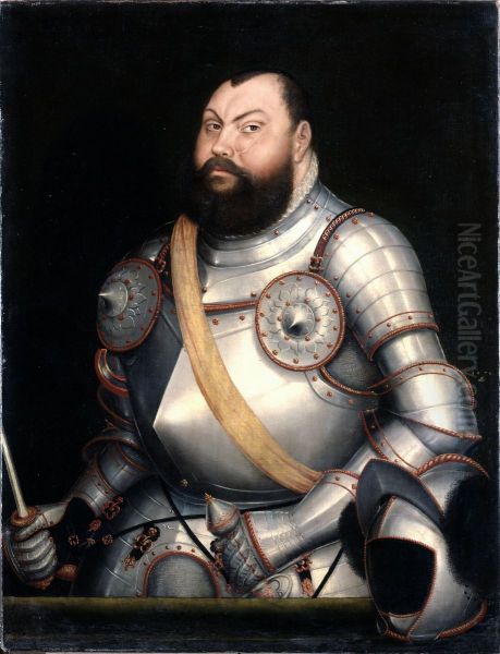 Johann Friedrich, Elector of Saxony Oil Painting by Lucas The Younger Cranach