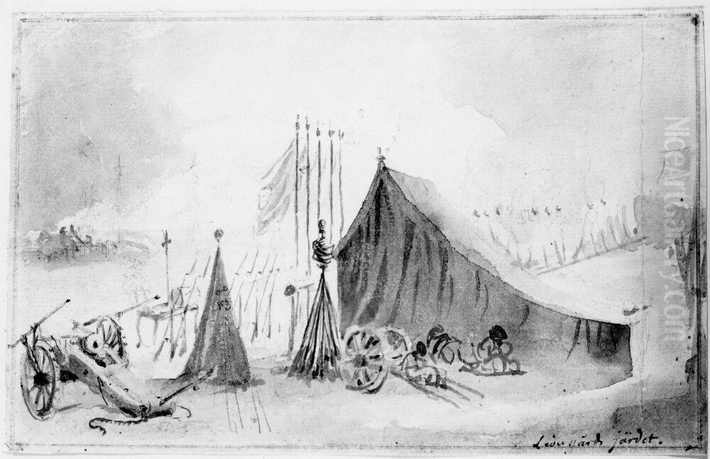 Taltlager Oil Painting by Elias Martin