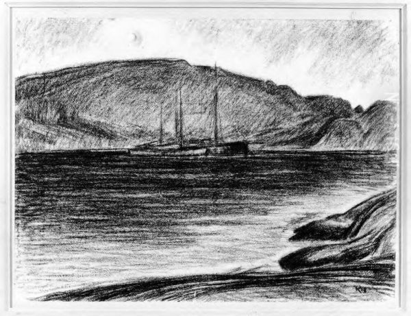 I hamn, Kyrkesund Oil Painting by Karl Nordstrom