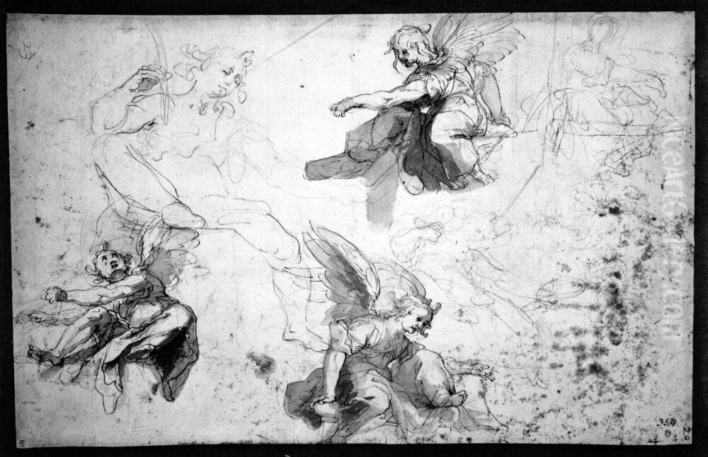 Englar Oil Painting by Federico Barocci