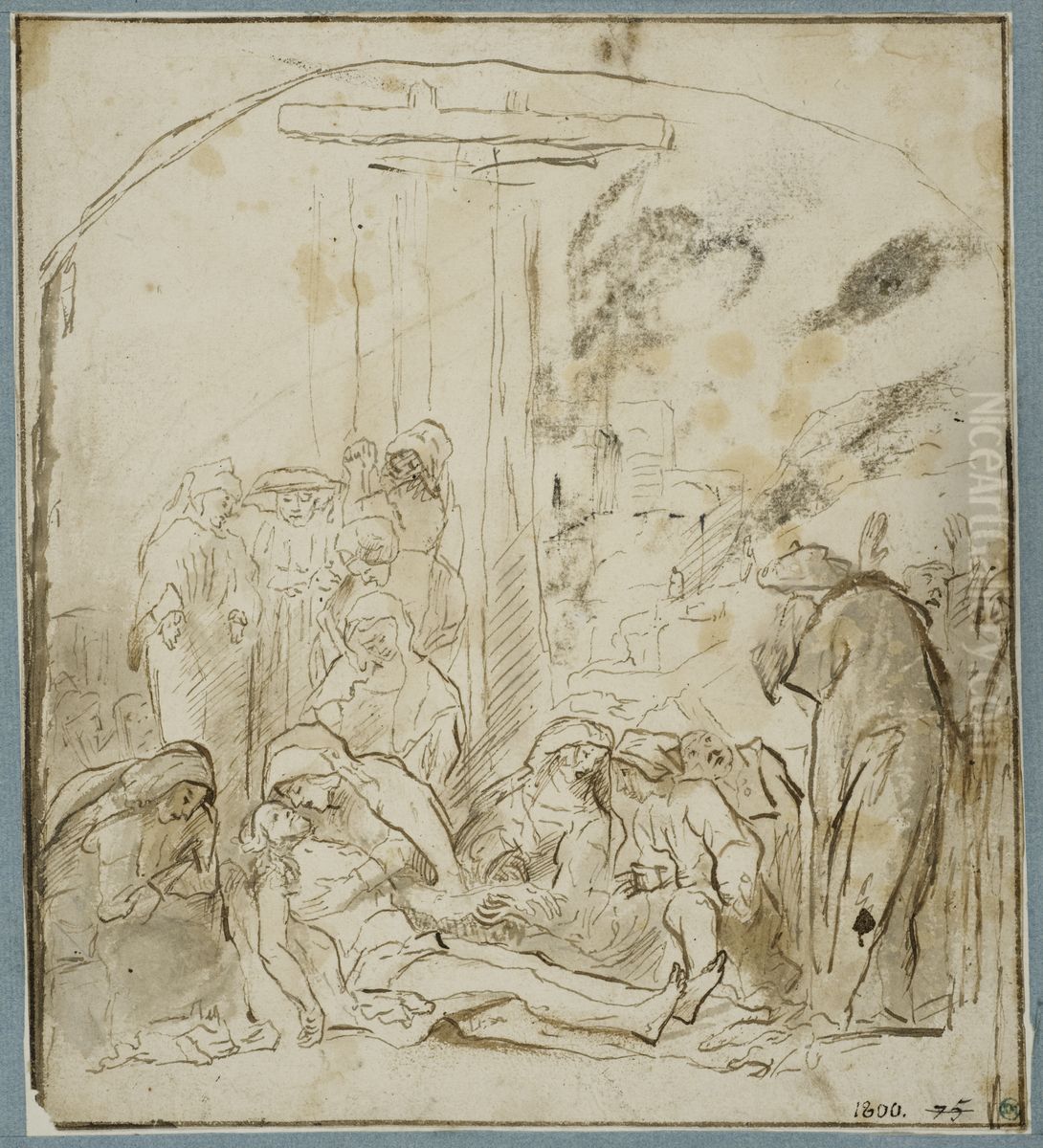 Klagosangen Oil Painting by Rembrandt