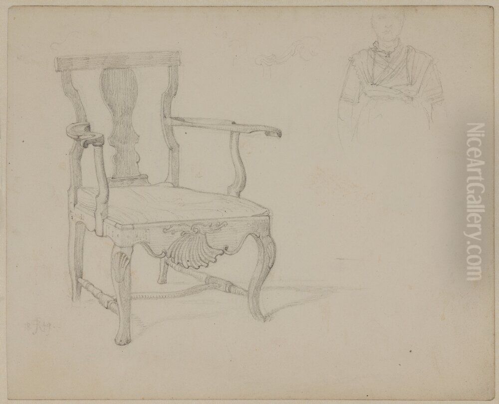 Karmstol, 1849 Oil Painting by Jorgen Roed