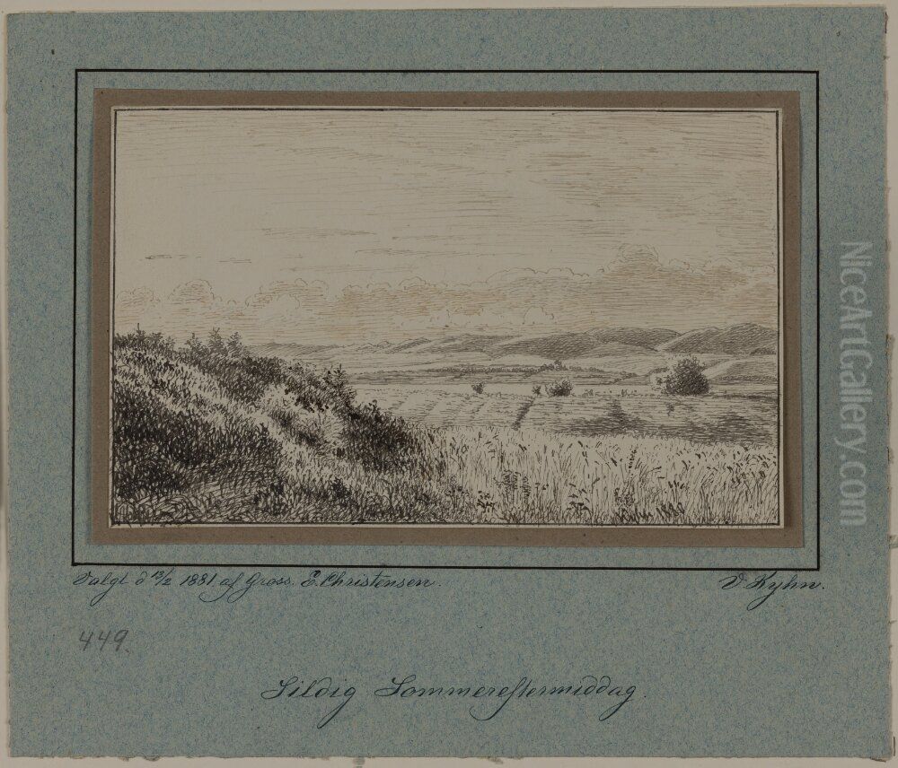 Sen sommareftermiddag Oil Painting by Vilhelm Kyhn