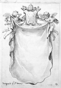 Drapery crowned by the arms of Clement IX (1667-69)