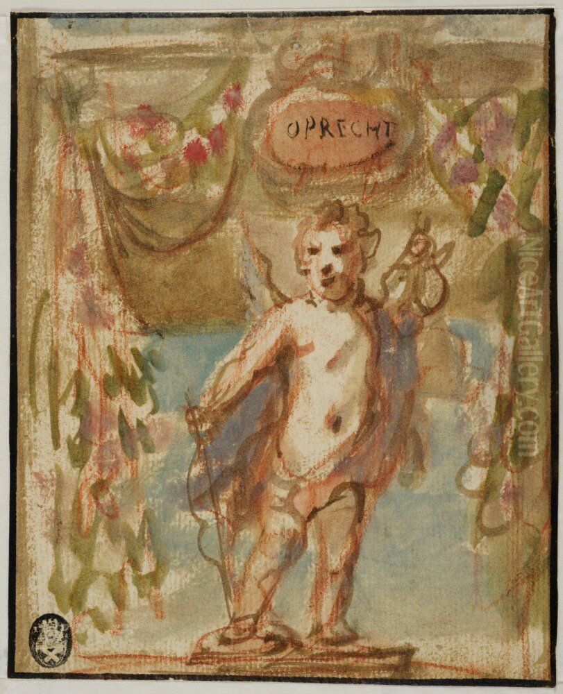 Putto Oil Painting by David Teniers the Younger