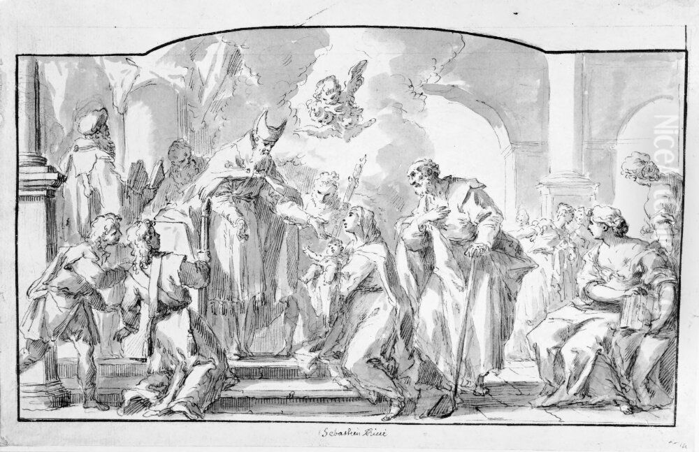 The Betrothal of the Virgin Oil Painting by Sebastiano Ricci