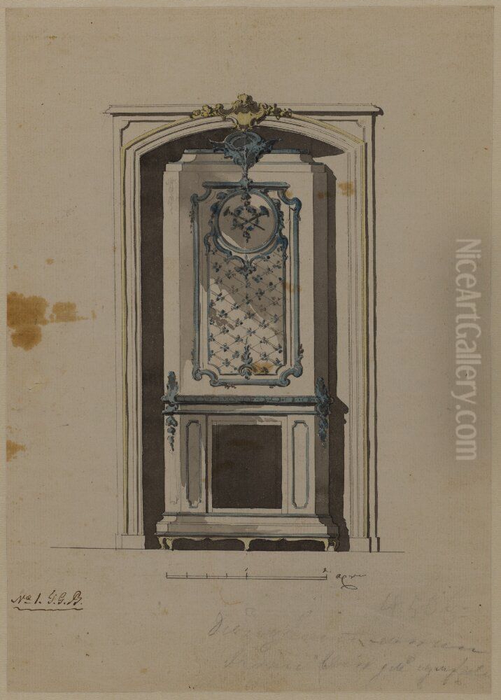 Tile Oven Oil Painting by Jean Eric Rehn