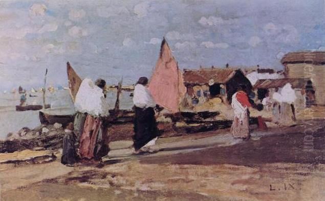 Sottomarina di Chioggia Oil Painting by Luigi Nono