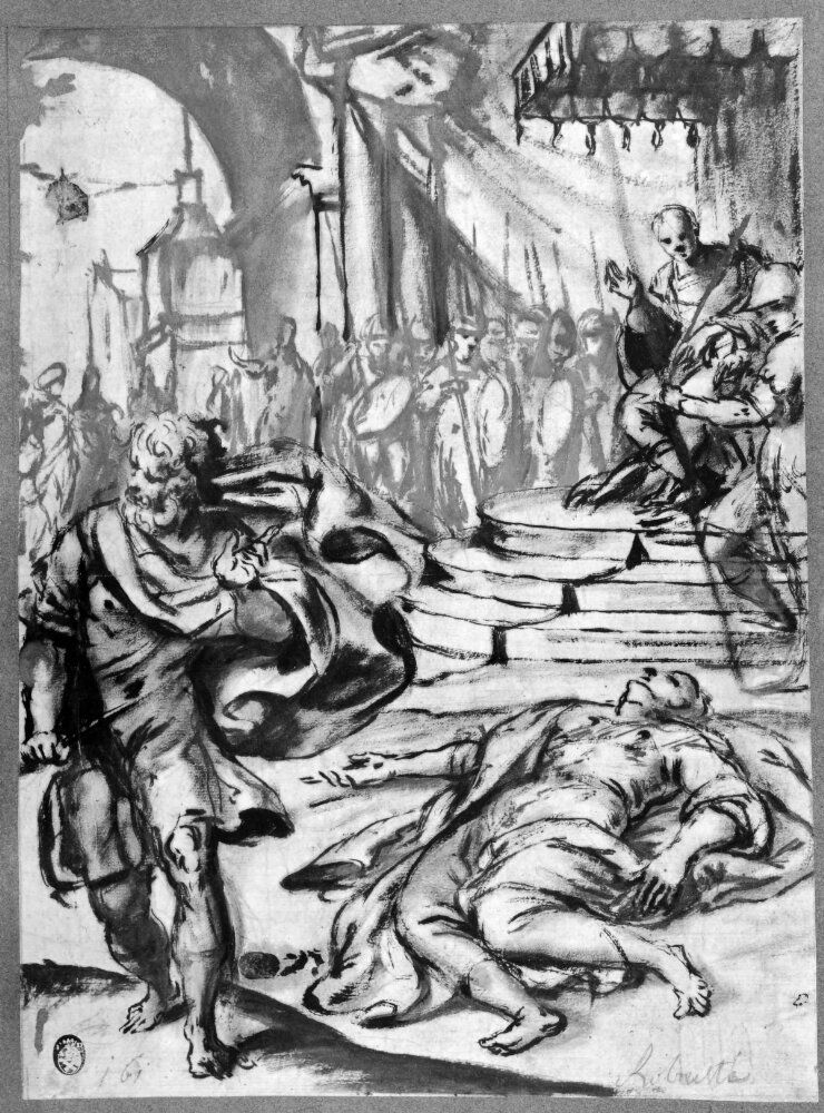 The Death of Virginia Oil Painting by Domenico Tintoretto