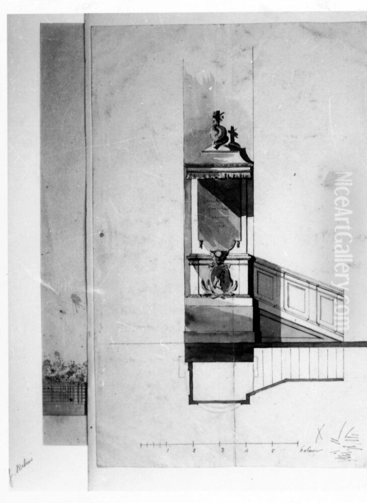 Predikstol Oil Painting by Jean Eric Rehn