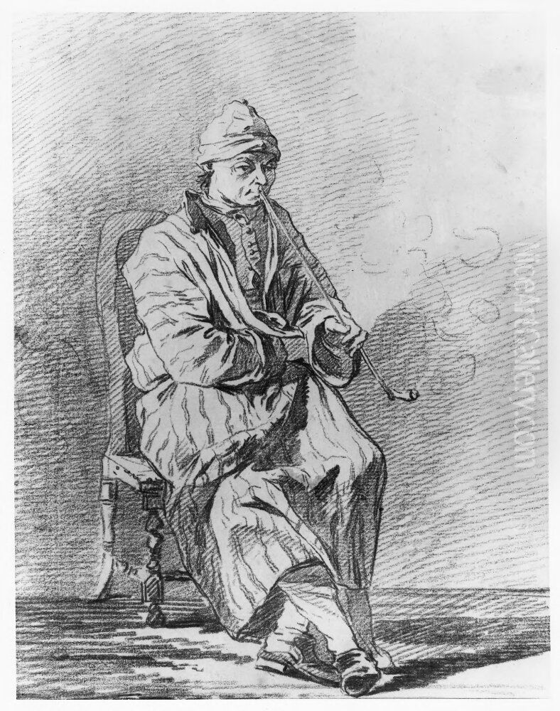 Sjalvportratt Oil Painting by Jean Eric Rehn