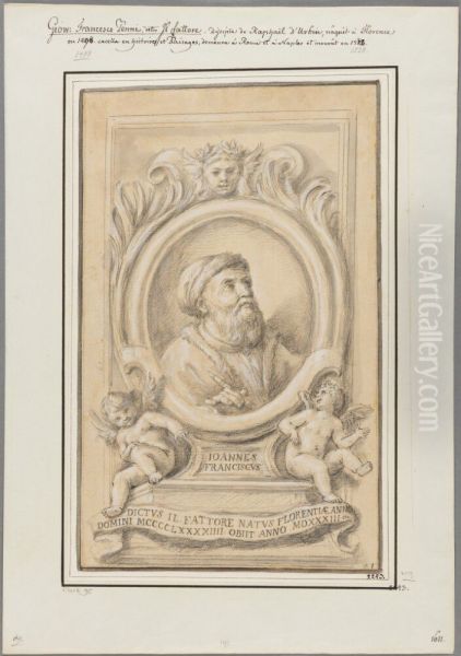 Portrait of Giovanni Francesco Penni Oil Painting by Luigi Garzi