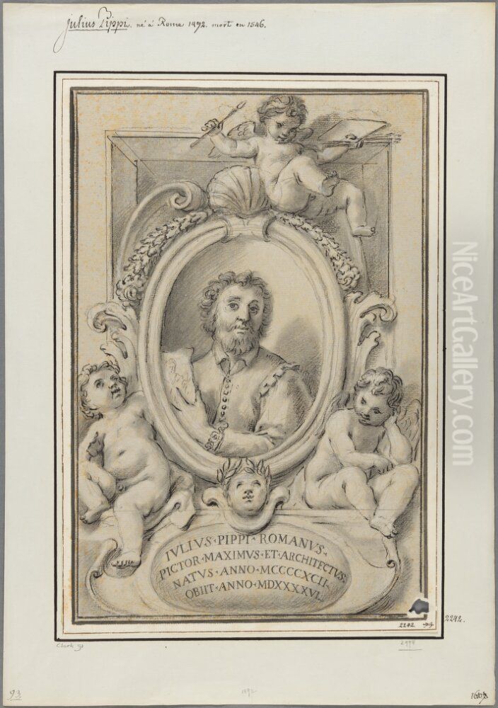 Portrait of Giulio Romano Oil Painting by Luigi Garzi