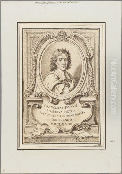 Portrait of Francesco Giovane Oil Painting by Agostino Masucci