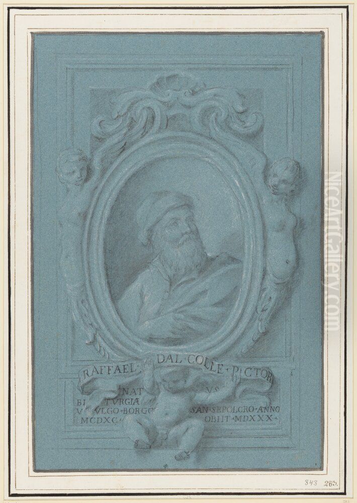 Portrait of Raffaaelle del Colle Oil Painting by Luigi Garzi