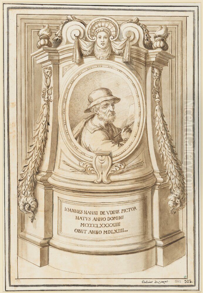 Portrait of Giovanni da Udine Oil Painting by Agostino Masucci