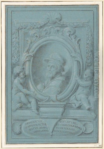 Portrait of Domenico Beccafumi Oil Painting by Agostino Masucci