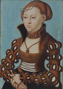 Portrait of Princess Maria of Saxony with bridal crown