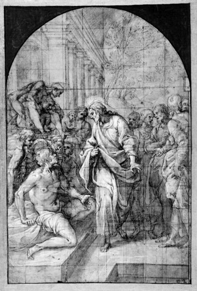 Christ healing the sick Oil Painting by Ventura Salimbeni