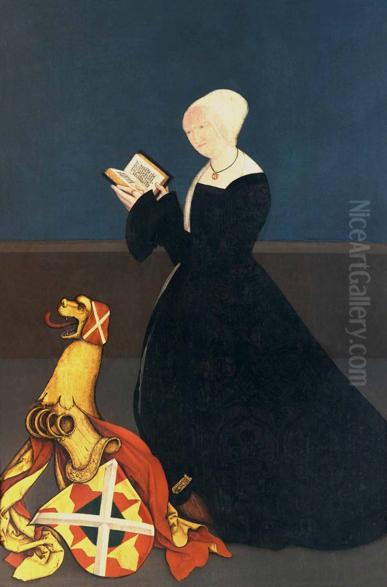 Portrat der Magdalena, Grafin von Montfort, geb. von Ottingen Oil Painting by Bernhard Strigel