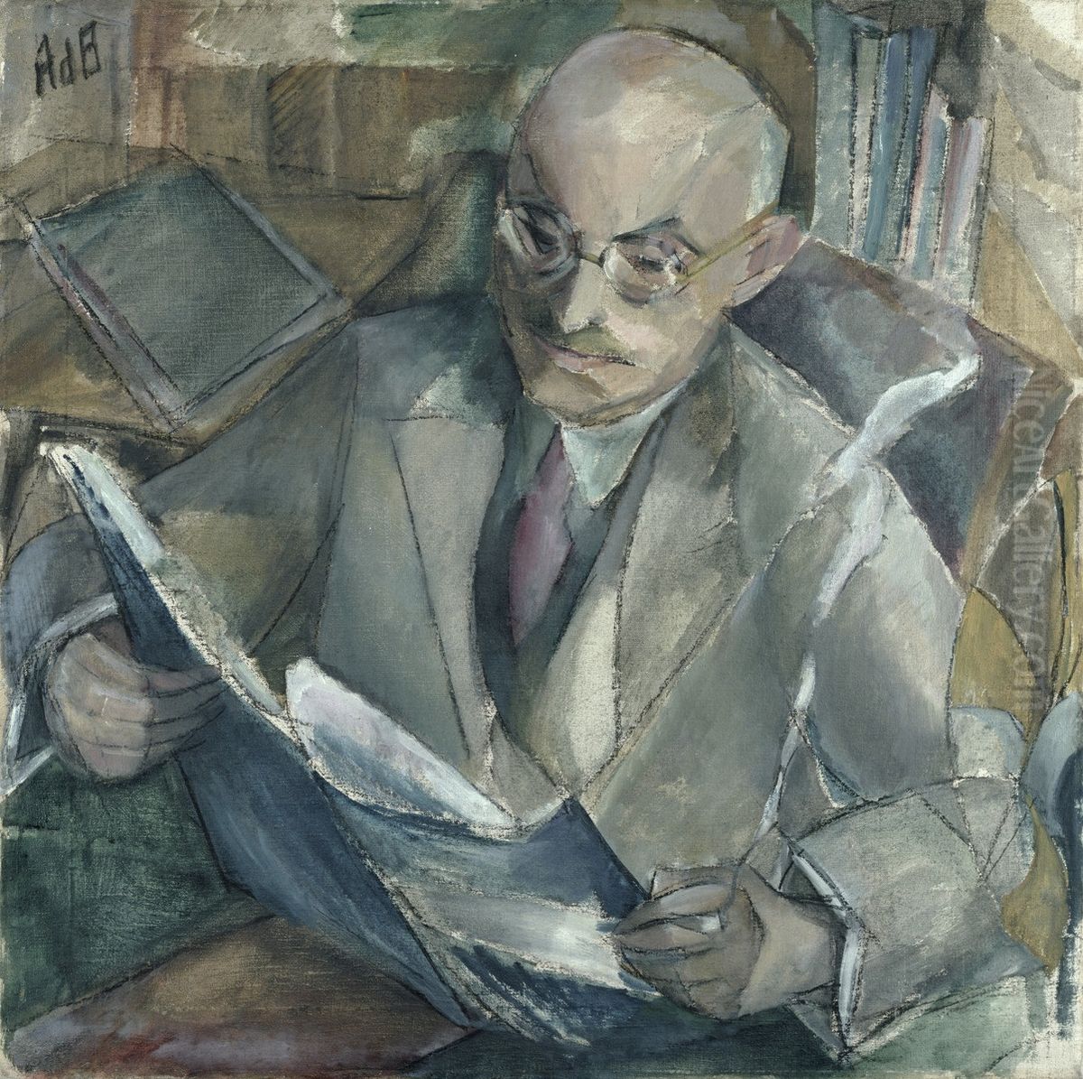Portrait Dr. Georg Ludwig Wendemuth Oil Painting by Alma del Banco