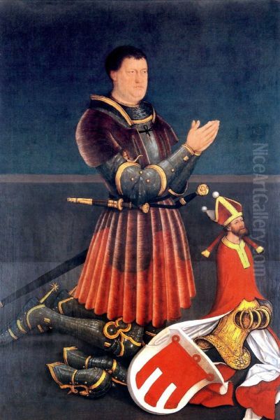 Portrait de Ulrich VII de Montfort Oil Painting by Bernhard Strigel