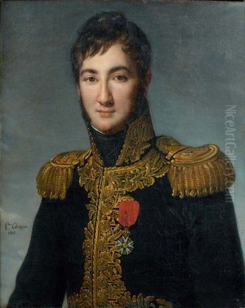 Portrait of Joseph Claude Marie Charbonnel Oil Painting by Pauline Auzou
