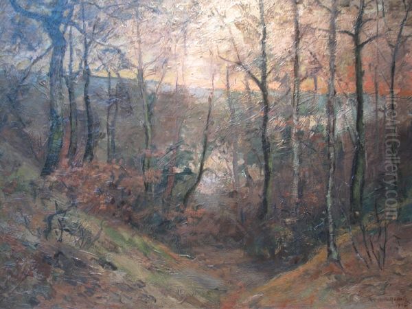 La Meuse vue du Sart-Tilman Oil Painting by Richard Heintz