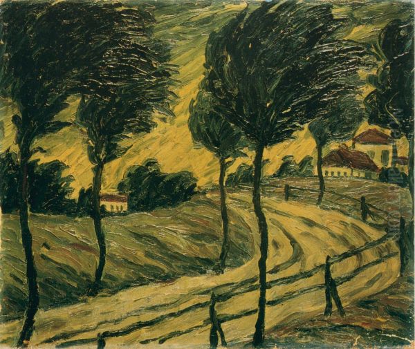 Storm. Oil Painting by Walter Gramatte