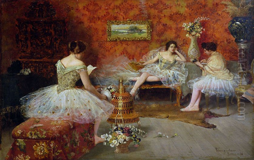 Bailarinas Oil Painting by Pedro Weingartner
