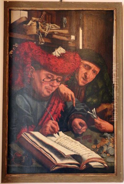 Twee belastingontvangers Oil Painting by Quinten Metsys