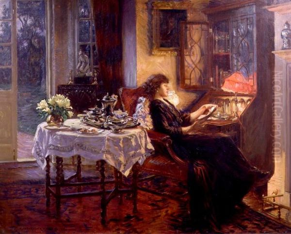The Quiet Hour Oil Painting by Albert Chevallier Tayler
