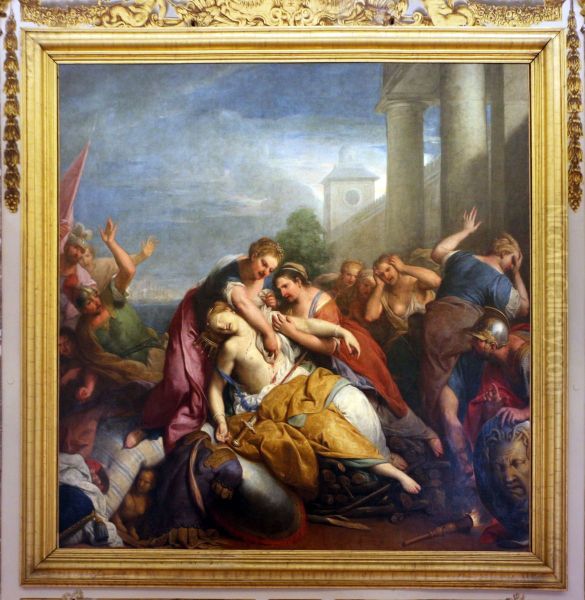 Morte di Didone Oil Painting by Gregorio Lazzarini