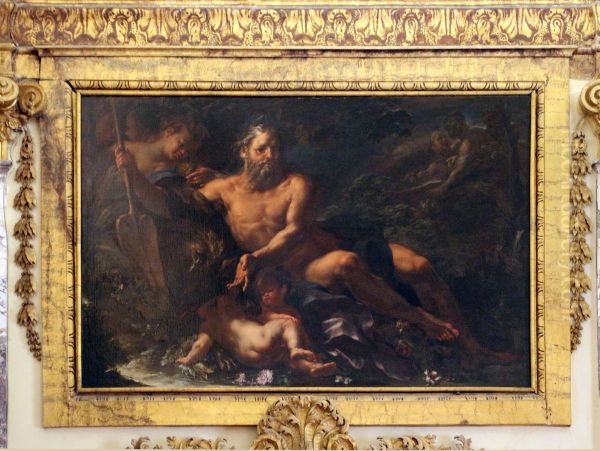 Il Dio Tevere Oil Painting by Giacomo del Po