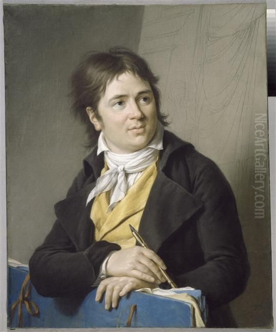 Portrait of Charles Meynier Oil Painting by Marie-Gabrielle Capet