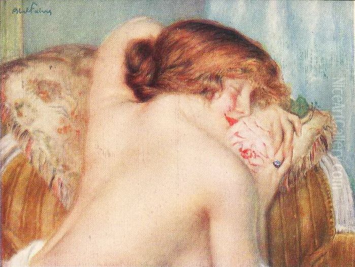 reclining nude Oil Painting by Abel Faivre