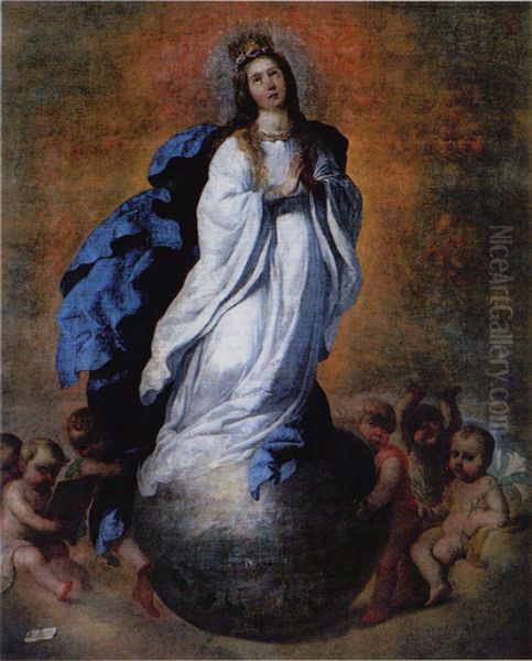 Inmaculada Concepcion 1656 Oil Painting by Francisco De Zurbaran