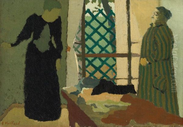 Atelier de Couture de Madame Vuillard Oil Painting by Jean-Edouard Vuillard