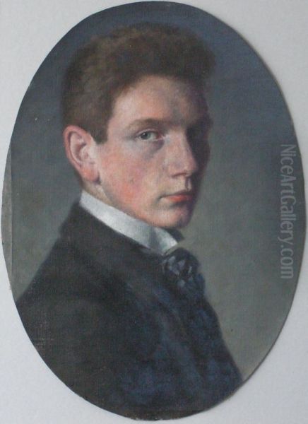 Selbstportrat Oil Painting by Fritz Quant