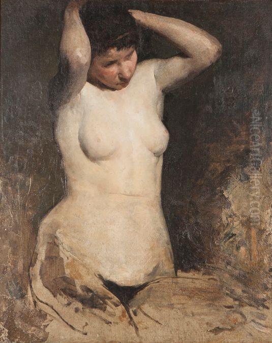 Unknown Oil Painting by Antonio Candido da Cunha