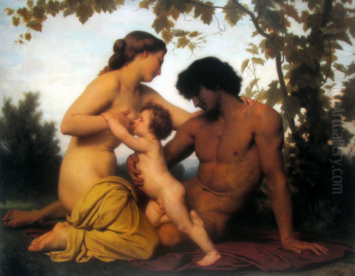 The Golden Age Oil Painting by William-Adolphe Bouguereau The Golden Age Oil Painting by William-Adolphe Bouguereau