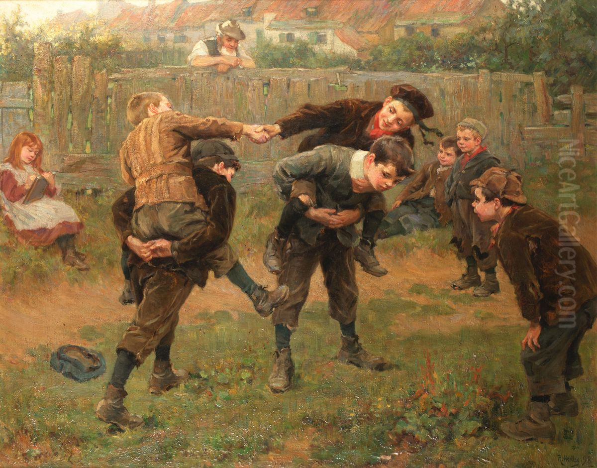 The tournament. Oil Painting by Ralph Hedley