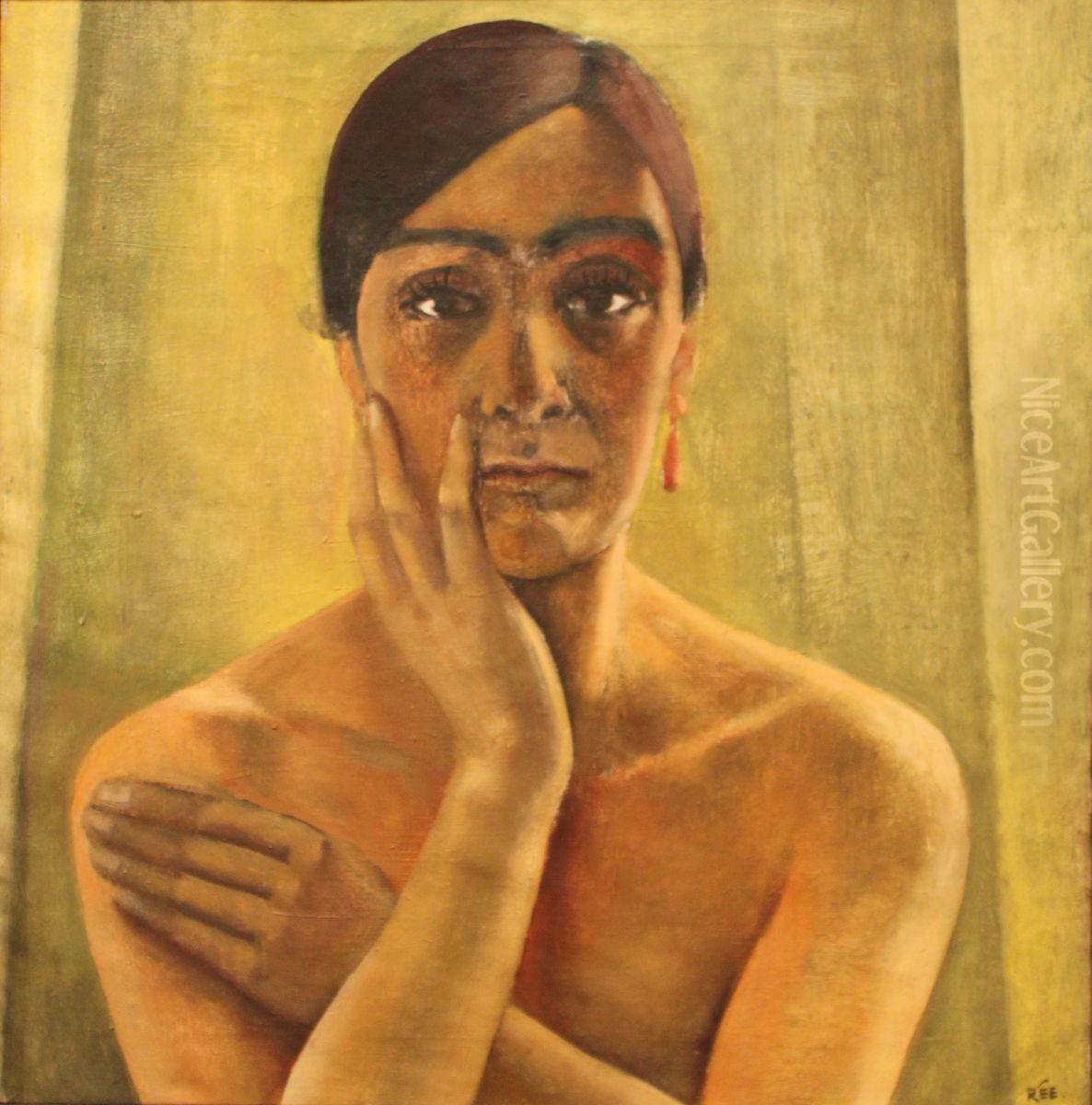 Selbstbildnis Oil Painting by Anita Ree