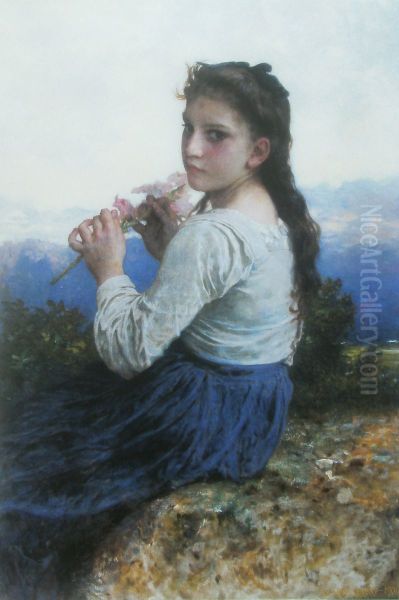Le glaieul Oil Painting by William-Adolphe Bouguereau