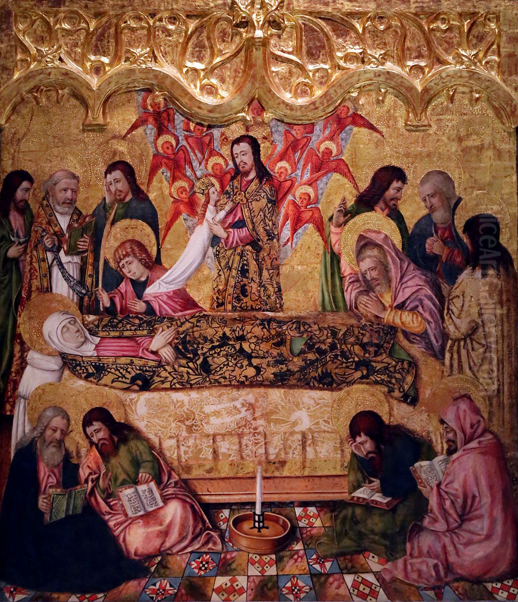 Transito o Dormicion de la Virgen Oil Painting by Juan Rexach