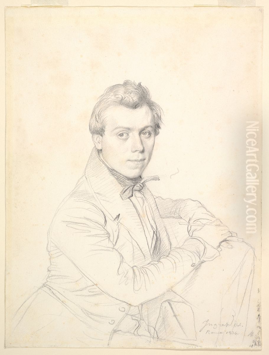 The Architect Charles-Victor Famin Oil Painting by Jean Auguste Dominique Ingres The Architect Charles-Victor Famin Oil Painting by Jean Auguste Dominique Ingres