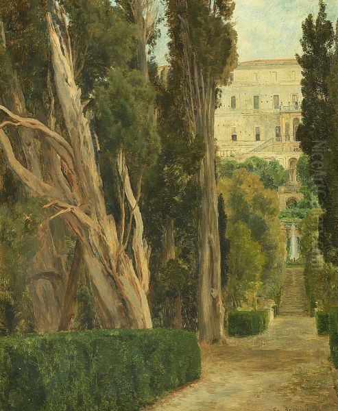 Villa d'Este. Oil Painting by Janus la Cour