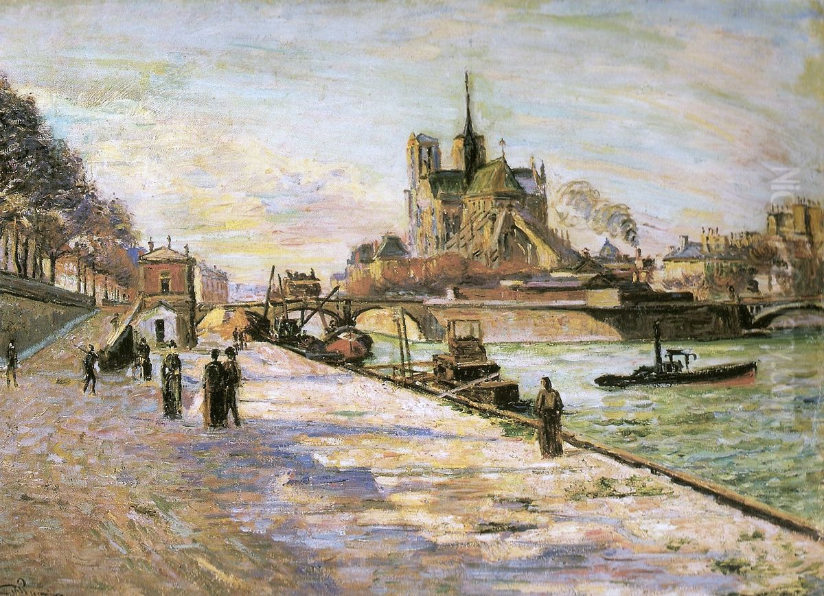 Notre Dame of Paris Oil Painting by Armand Guillaumin