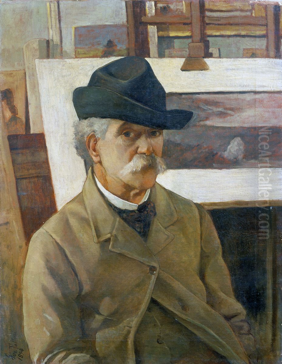 Autoritratto Oil Painting by Giovanni Fattori